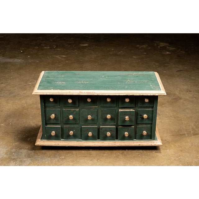American 1910s Primitive 18 Drawer Small Parts Cabinet For Sale - Image 3 of 7