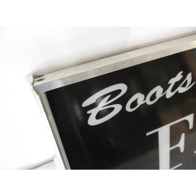 Vintage Frye Boot Light Up Advertising Sign For Sale - Image 9 of 13