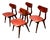 Vintage Dutch Teak Dining Chairs by Louis Van Teeffelen for Awa, 1960, Set of 4 For Sale