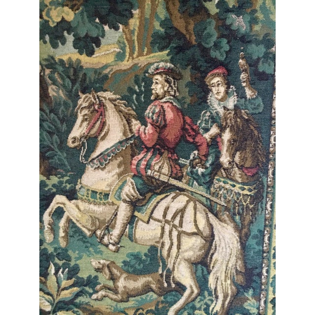 Gothic French Needlepoint Tapestry, Framed - 2 of 2 For Sale - Image 3 of 11