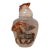 Share Antique Chinese Hand Carved Agate Stone Snuff Bottle Jar Sculpture Trinket For Sale