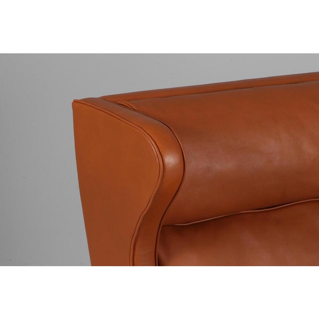 Wood Wingback Chair with Ottoman by Børge Mogensen for Fredericia For Sale - Image 7 of 11