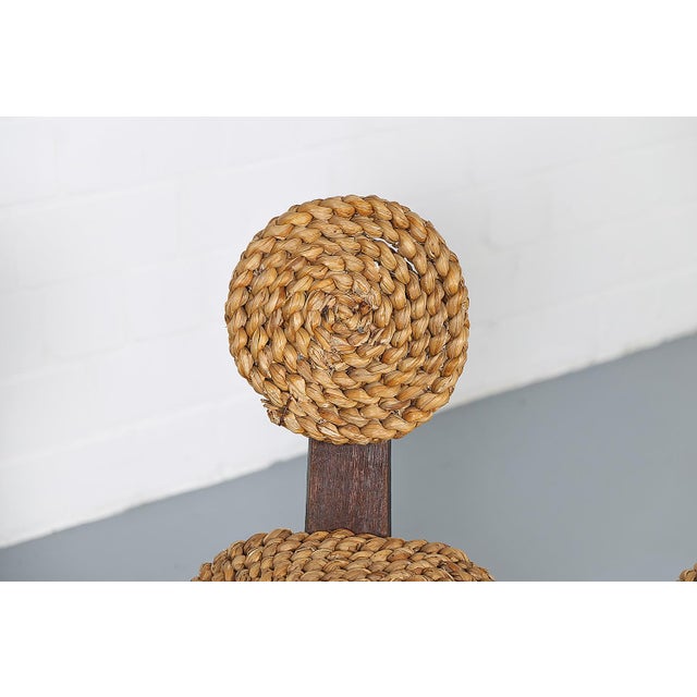 Vintage Tripod Chairs by Frida Minet and Adrien Audoux, 1950s, Set of 4 For Sale - Image 16 of 18