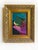Wood "Jeweled Sky" Pair of Mini Paintings With Vintage Frames by Jessalin Beutler For Sale - Image 7 of 7