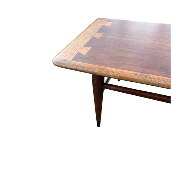 Burnt Umber 1970s Lane Acclaim Coffee Table McM 54” For Sale - Image 8 of 17