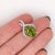 4.4ct Peridot Pendant with Earth Mined Diamonds in Solid 14K Gold Oval 11x9mm For Sale - Image 9 of 10