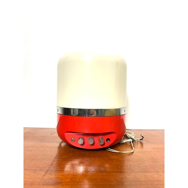 Europhon Orange Table Lamp by Adriano Rampoldi, 1970 For Sale - Image 6 of 8