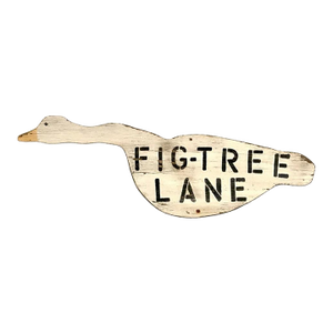 Vintage Hand Made, Hand Painted Street Sign From Ocracoke Island North Carolina