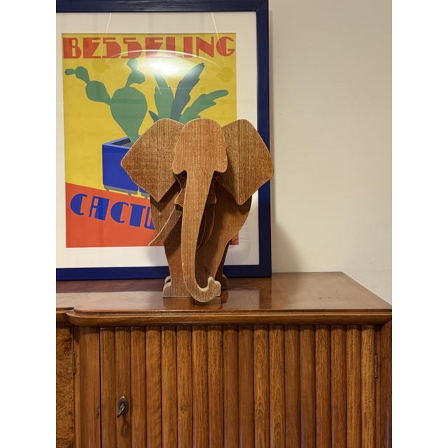 Brown Bottega Michelangeli, Elephant Sculpture, 1970s, Wood For Sale - Image 8 of 17