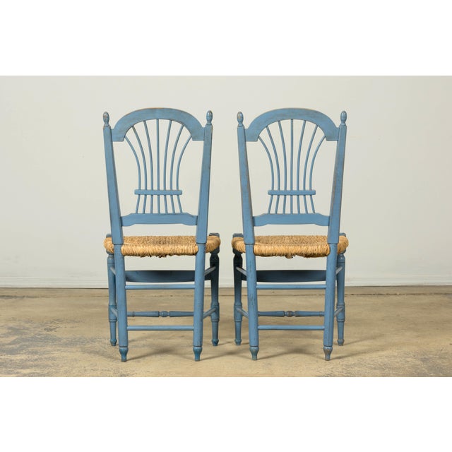 Set of Six French Louis XVI Style Dining Chairs, Painted Wood, 1900 For Sale - Image 16 of 18
