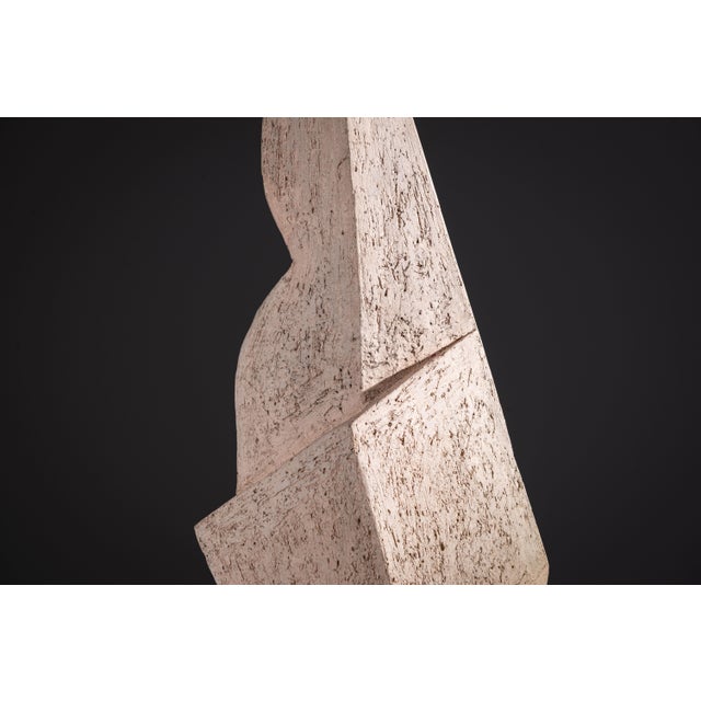Large Abstract Monolithic Sculpture in Ceramic, 1970s For Sale - Image 13 of 15