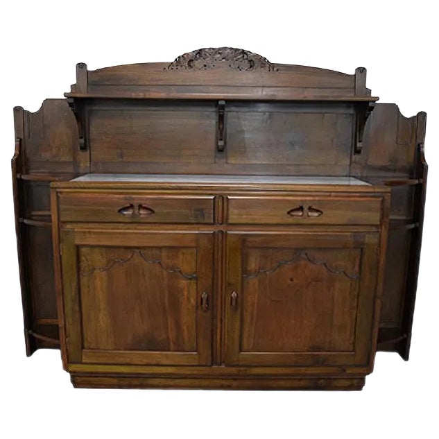 Italian Walnut Buffet from Giacomo Cometti, 1920 For Sale