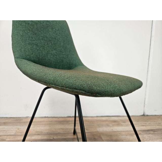 Black Aster Chair by Augusto Bozzi for Saporiti Italia, 1960 For Sale - Image 8 of 13