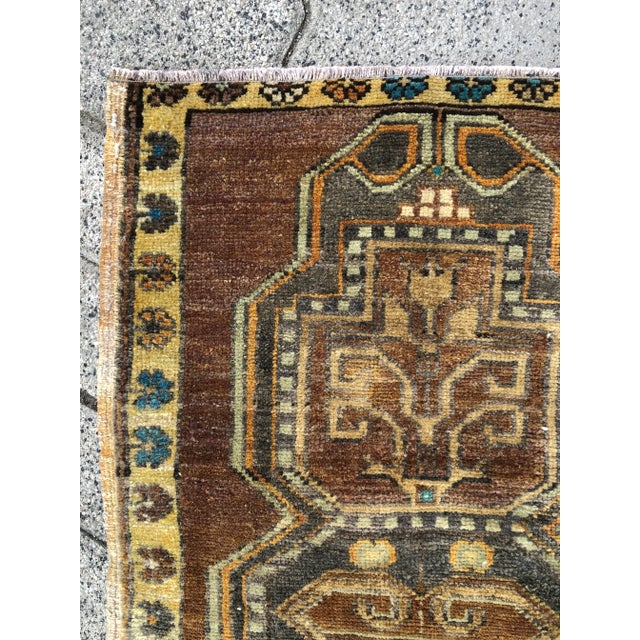 1960s Vintage Tribal Handmade Rug For Sale - Image 5 of 6