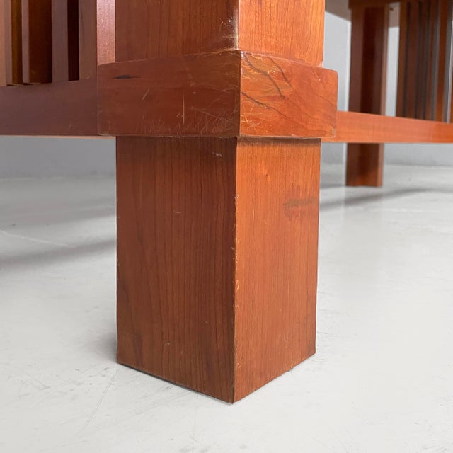 Mid-Century Modern Italian Wood 608 Taliesin 2 Dining Table by Frank Lloyd Wright for Cassina, 1980s For Sale - Image 14 of 16