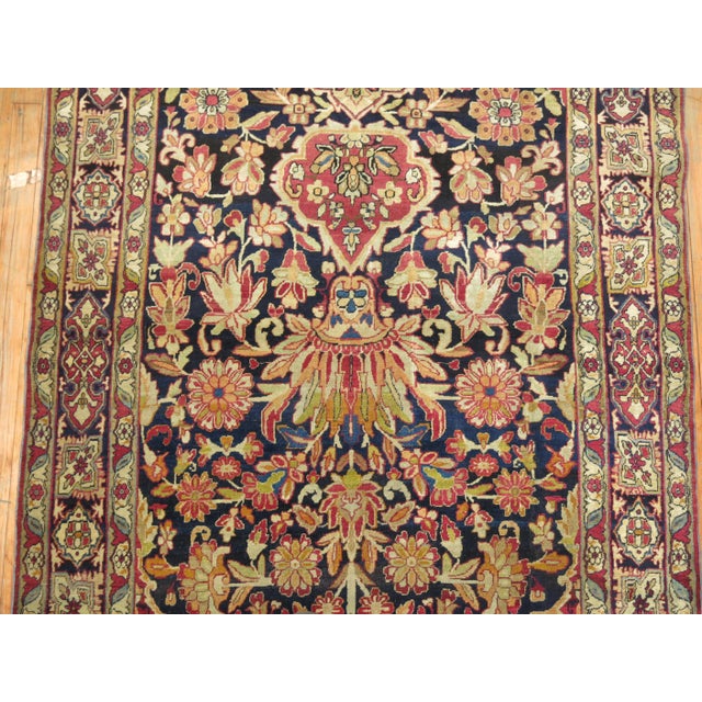 Zabihi Collection Lavar Kerman Collectible Caliber 19th century Rug - 4'1" x 6'8" For Sale - Image 4 of 6