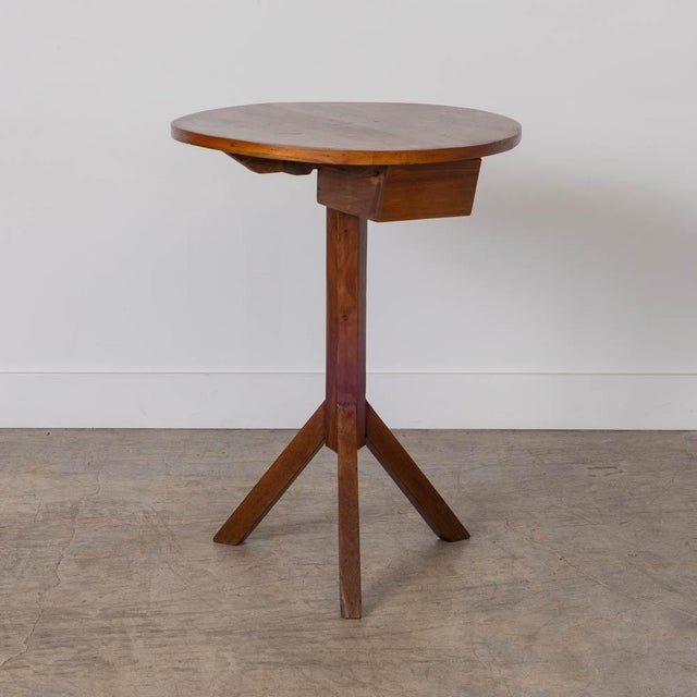 1950s French Wood Side Table For Sale - Image 4 of 12