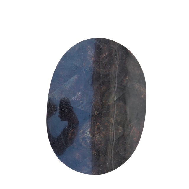 1990s Ethan Allen French Regency Tessellated Horn Lamp End Table Pedestal For Sale - Image 14 of 16