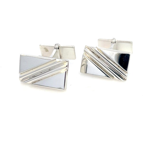 Authentic Georg Jensen Estate Sterling Silver Cufflinks 17.20 Grams These Georg Jensen sterling silver cufflinks are a...