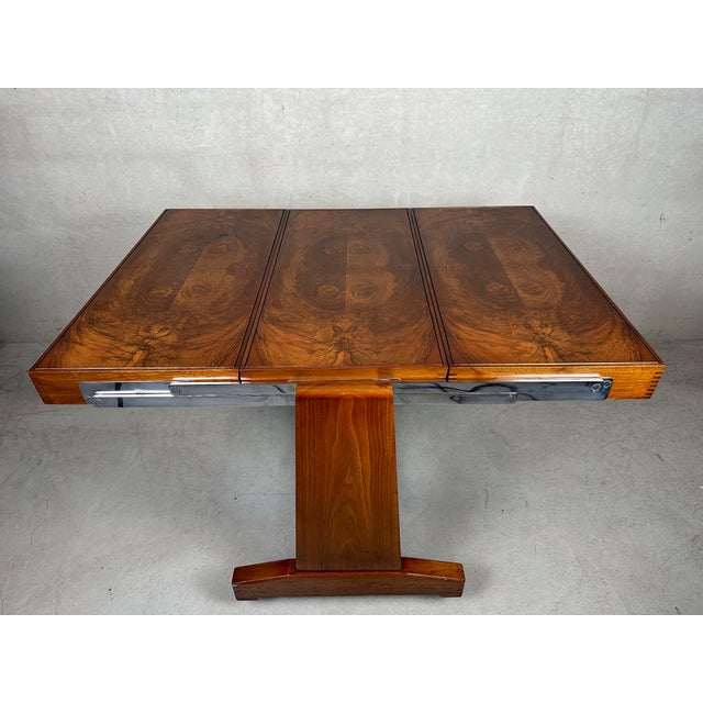 Art Deco Besway Table in Burl Wood, 1930s For Sale - Image 6 of 18