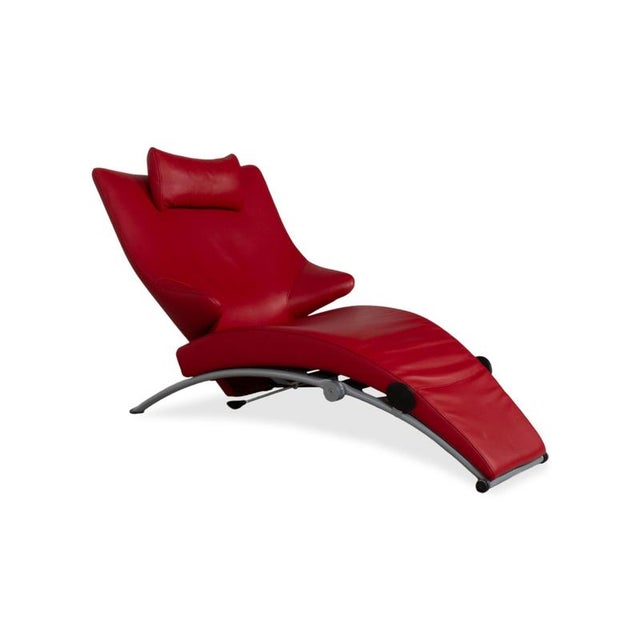 Solo 699 Armchair in Red Leather from Wk Wohnen For Sale - Image 3 of 16