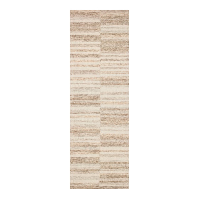 Chris Loves Julia x LoloiChris Ivory / Clay 2'-6" x 7'-6" Runner Rug For Sale