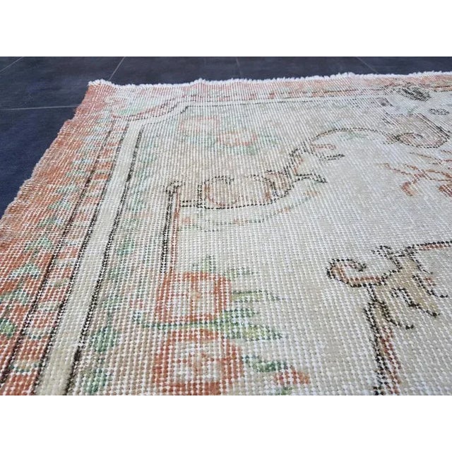 1960s Vintage Bohemian Handknotted Tribal Rug- 3′11″ × 6′10″ For Sale - Image 6 of 11