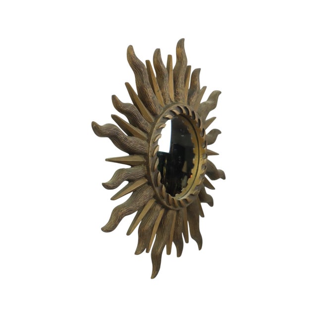 Vintage Sunburst Butler Mirror, 1960s For Sale - Image 11 of 15