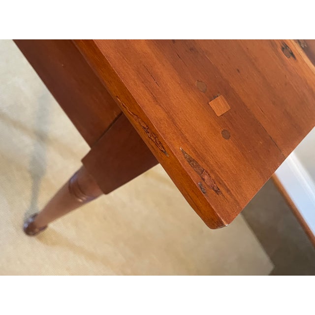 Cherry One-Drawer Table W/ Distinctive Feet -- 19th Century For Sale - Image 10 of 16