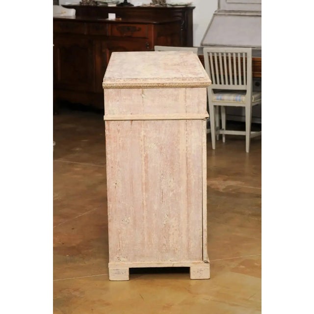 Swedish Gustavian Period 1780s Sideboard with Original Paint and Carved Panels For Sale - Image 11 of 13