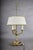 19th Century French Brass Three-Light Bouillotte Lamp with Fabric Shade For Sale - Image 13 of 13