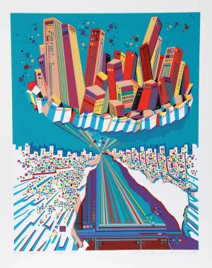 Risaburo Kimura, "City 379," Serigraph