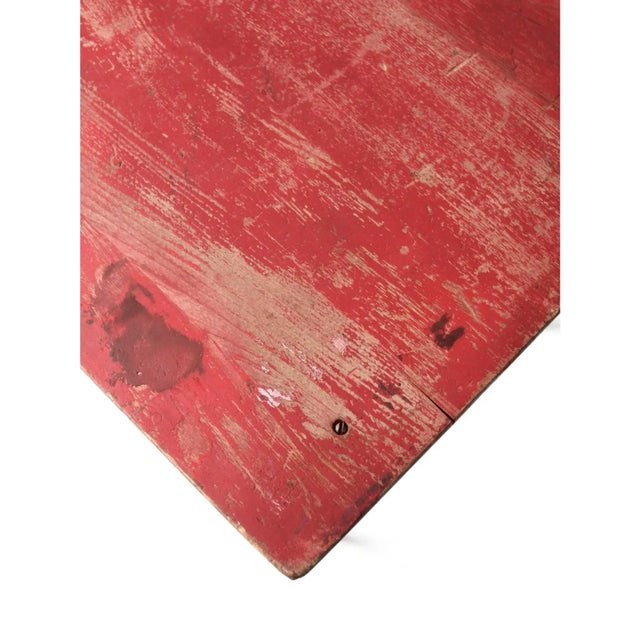 Antique Red Folding Table For Sale - Image 11 of 11