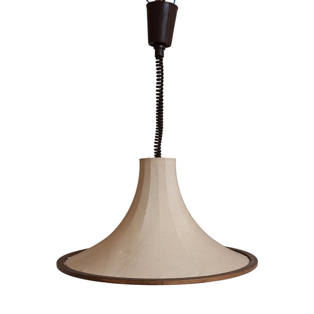 Vintage Height-Adjustable Hanging Lamp from Temde, 1970s For Sale