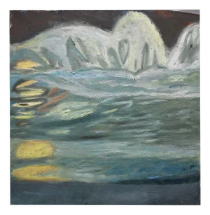 Victor Karnauh, Glare in the Water, Oil on Canvas