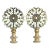 Lacy Brass Lamp Finials - a Pair For Sale