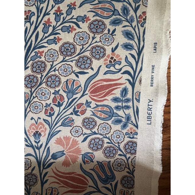 2020s The House of Liberty / Liberty London Fabrics Print Berry Vine Colour Lapis 6 Yards For Sale - Image 5 of 5