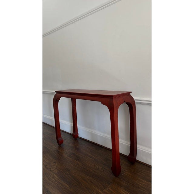 2000 - 2009 Mahogany Chow Leg Console, 2000s For Sale - Image 5 of 10