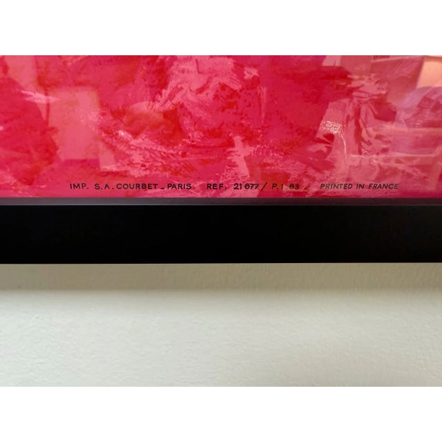 C. 1963, Air France – Spain, Original Vintage Lithograph Travel Poster Printed in France, Custom Framed in Black, Artist Guy Georget For Sale In Jacksonville, FL - Image 6 of 8