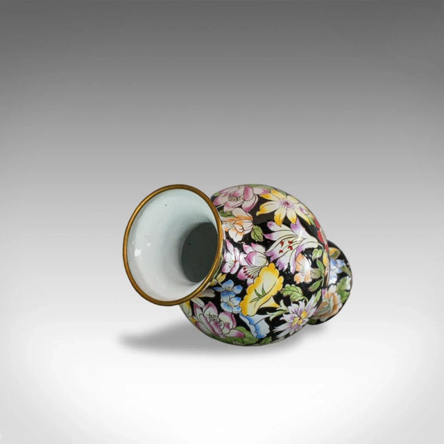 1880s Cloisonne Decorative Vase Baluster Urn For Sale - Image 6 of 11