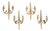 19th Century Napoleon III Wall Sconces in Gilded Bronze, France, Set of 4 For Sale