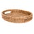Boho Chic Artifacts Rattan Oval Tray For Sale - Image 3 of 4