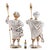 Traditional Late 20th Century. Theatrical Papier-Mâché Figural Lamp Bearers, Continental - a Pair For Sale - Image 3 of 10