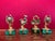 Vintage Italian Gilt 800 Silver Zodiac Place Card Holders with Malachite Bases, 1950s, Set of 4 For Sale - Image 10 of 10