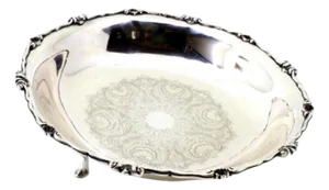 Silver Fruit Bowl with Engravings
