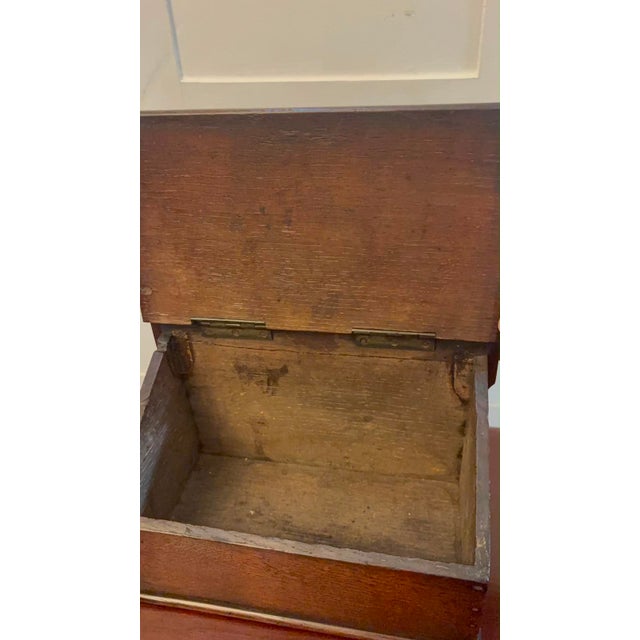 Antique Georgian Oak Wall Hanging Candle Box, 1790 For Sale - Image 3 of 9