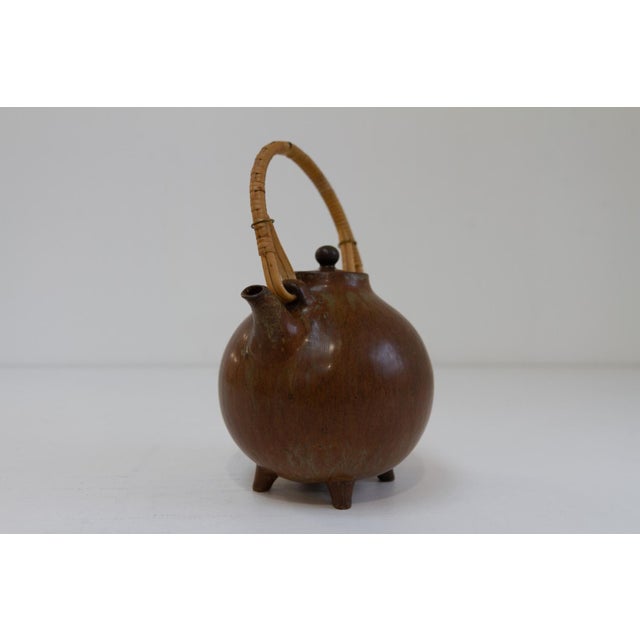 Rörstrand Swedish Ceramic Teapot by Gunnar Nylund for Rörstrand, 1960s For Sale - Image 4 of 15