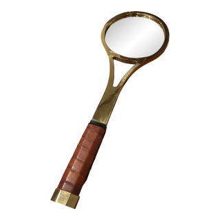 Grand Slam 1970s Tennis Racquet Wall Mirror For Sale