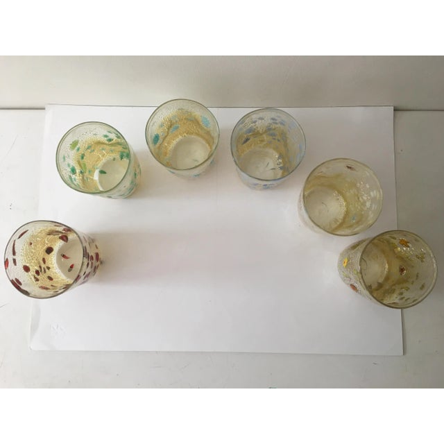 Impressionist 2000s "Murrisa Murano Glass" Glasses- Set of 6 For Sale - Image 3 of 11