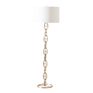 Ralph Lauren "Jasper" Brass Interlocking Chain Floor Lamp For Sale